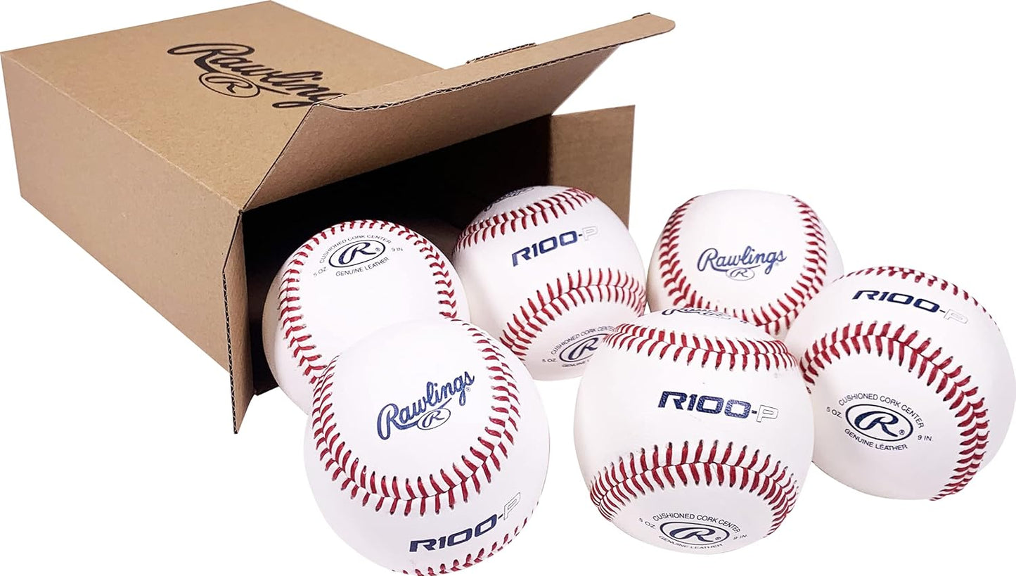 | R100-P Practice Baseballs | Collegiate | High School | Youth | Flat/Raised Seam Options