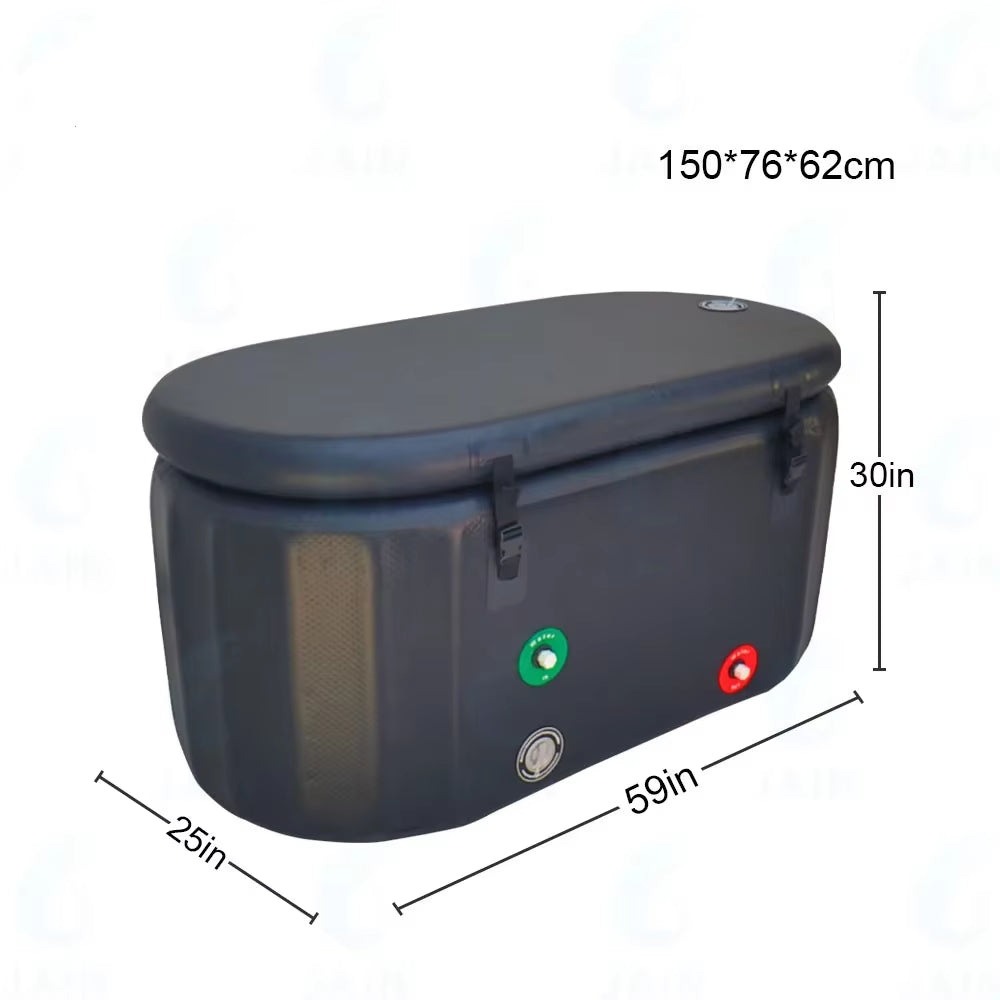 Inflatable Ice Bath Tub Portable Ice Bath Tub Large Oval Portable Cold Plunge Tub Outdoor Bathtub for Adults Recovery Athletes