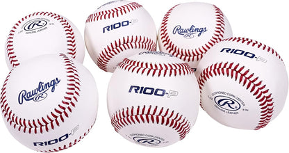 | R100-P Practice Baseballs | Collegiate | High School | Youth | Flat/Raised Seam Options