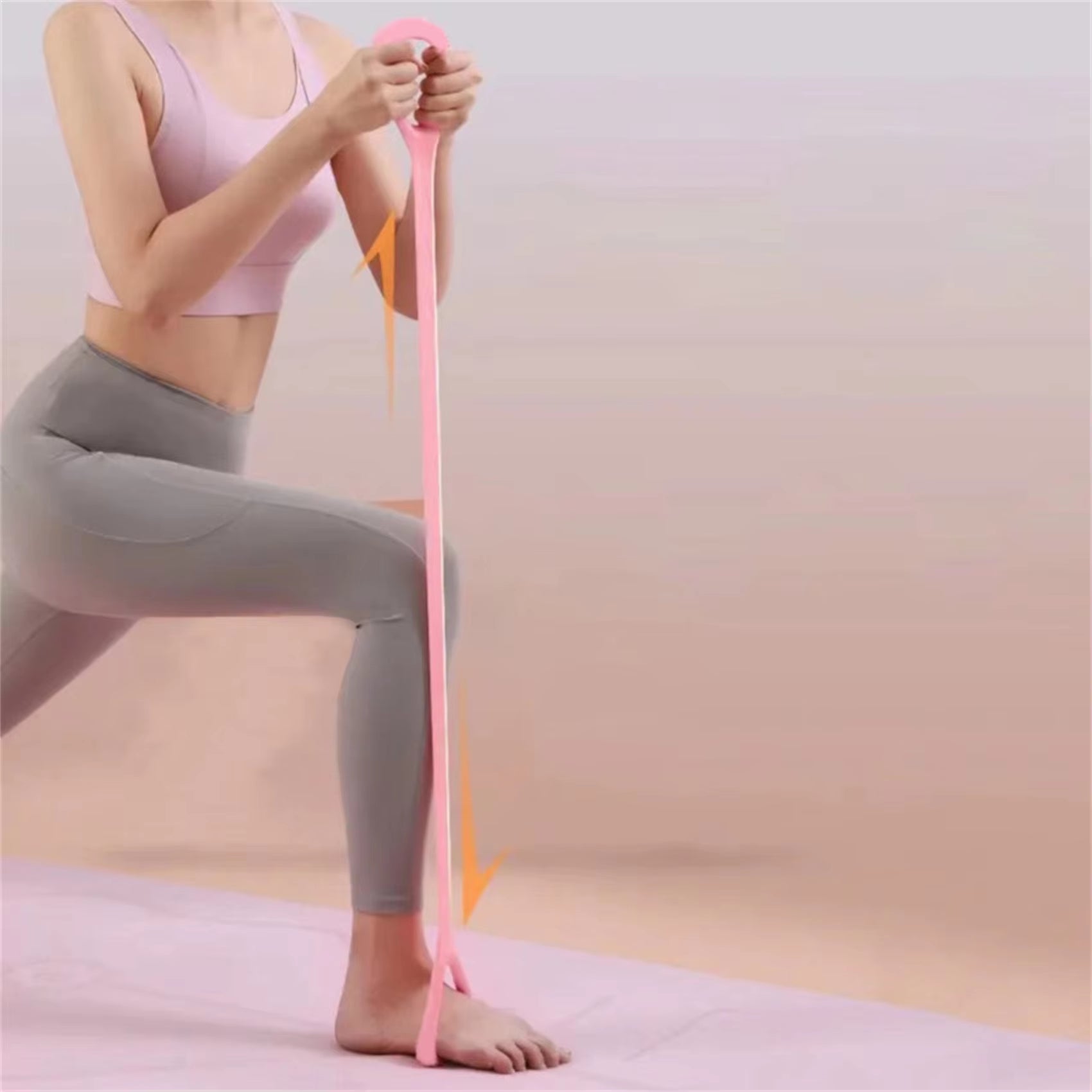 New 8-Character Puller Home Fitness Equipment Elastic Belt Yoga Auxiliary Female Open Shoulder Beauty Back Stretcher